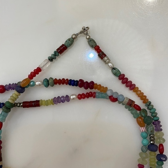 Sundance Catalog Turquoise, Coral & Multi Stone Long Necklace—Gorgeous!! NEW! - Picture 6 of 11